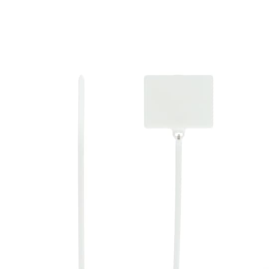 T&B (ABB) : TY153MFR 4" 18lb Flame Retardant White Cable Tie