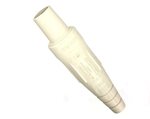 Leviton 16D33-UW 16-Series Taper Nose, Female Plug, Contact and Insulator, Cam-Type, Detachable, Double Set Screw Termination, White - eandetrading.net