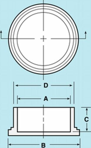 Caplugs EC-6 Red Plugs for 3/8" Threaded Connectors - E&E Trading