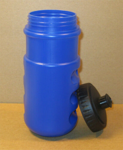 2EA 16 oz (700ml) Bicycle Sports Bike Blue/Black Plastic Water Bottle - E&E Trading