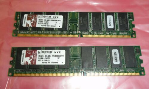 1GB(2X512MB) KINGSTON KVR400X64C3A/512 PC3200 400MHZ DDR Desktop Memory - E&E Trading