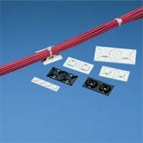 Panduit: ABM100-AT-C0, ABM100-AT-D0 Black Cable Tie Mount (100ea/bag) - eandetrading.net