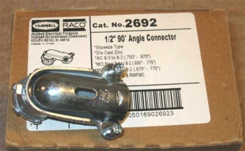 HUBBELL - RACO - 2692 - Squeeze Connector 90 Degree Flex & Armored - E&E Trading