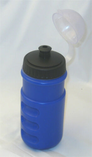 700ml (16oz) Bike Bicycle Sports Blue Plastic Water Bottle with Cover *NEW - E&E Trading