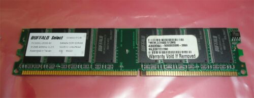 BUFFALO Select DD4002-512/B 512MB DDR 400 (PC3200U-25330-B1) Desktop Memory - E&E Trading