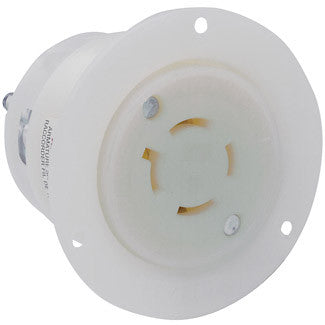 Leviton: 2416 - 20 Amp, 125/250V, NEMA L14-20R, 3P, 4W, Flanged Outlet - eandetrading.net