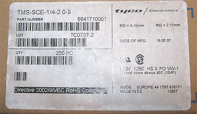 TYCO/Raychem TMS-SCE-1/4-2.0-9 Heat Shrink Wire ID Sleeve White Color (25 ea) - E&E Trading