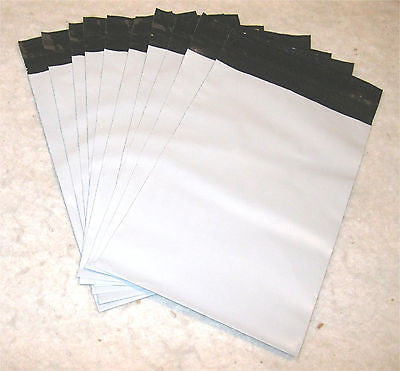 6x9 White Poly 2mil Plastic Self Seal Mailer Bag #1, Water Resistant - E&E Trading