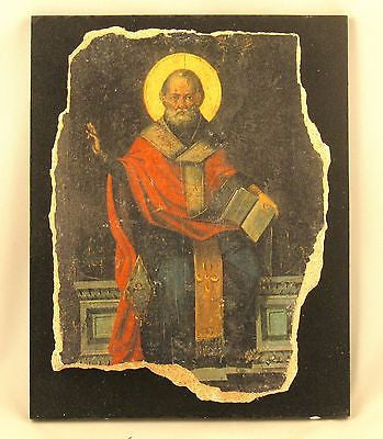 Icon Orthodox Saint Nicholas (Santa Claus)- Myra - RARE Small Replica #21-11 - E&E Trading