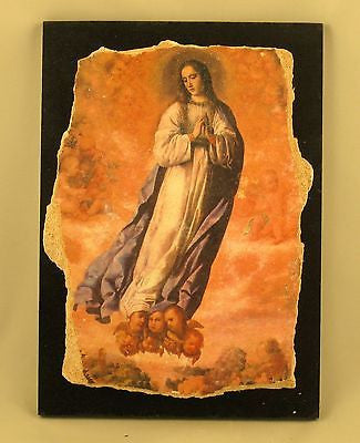 Icon Catholic The Virgin - Francisco de Zurbaran - RARE Small Replica #16-11 - E&E Trading