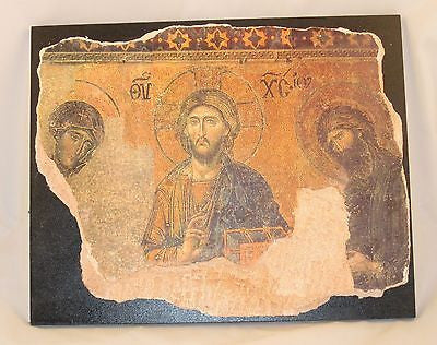 Icon Orthodox The Virgin, The Christ & St. John the Baptist RARE Medium Replica - E&E Trading