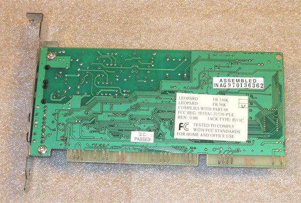 Rockwell Leopard 56K Modem Card PCI - E&E Trading