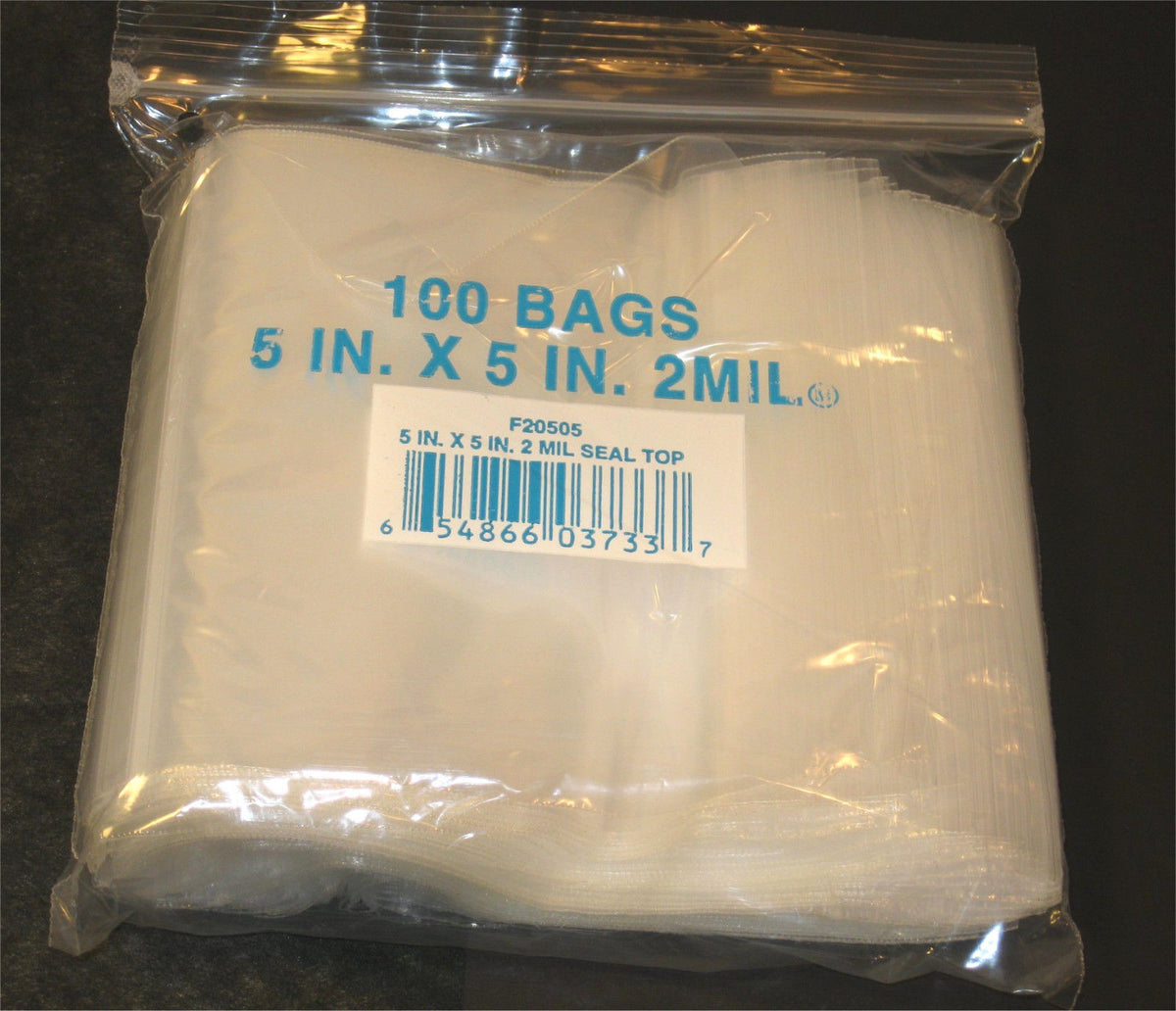 5"X5" 2 Mil Poly Clear Reclosable Ziploc Bags - E&E Trading