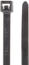 Hellermann Tyton T50L0C2, T50L0M4 Standard Cable Tie, 15.35" Long, 50lb Tensile Strength, Black - E&E Trading