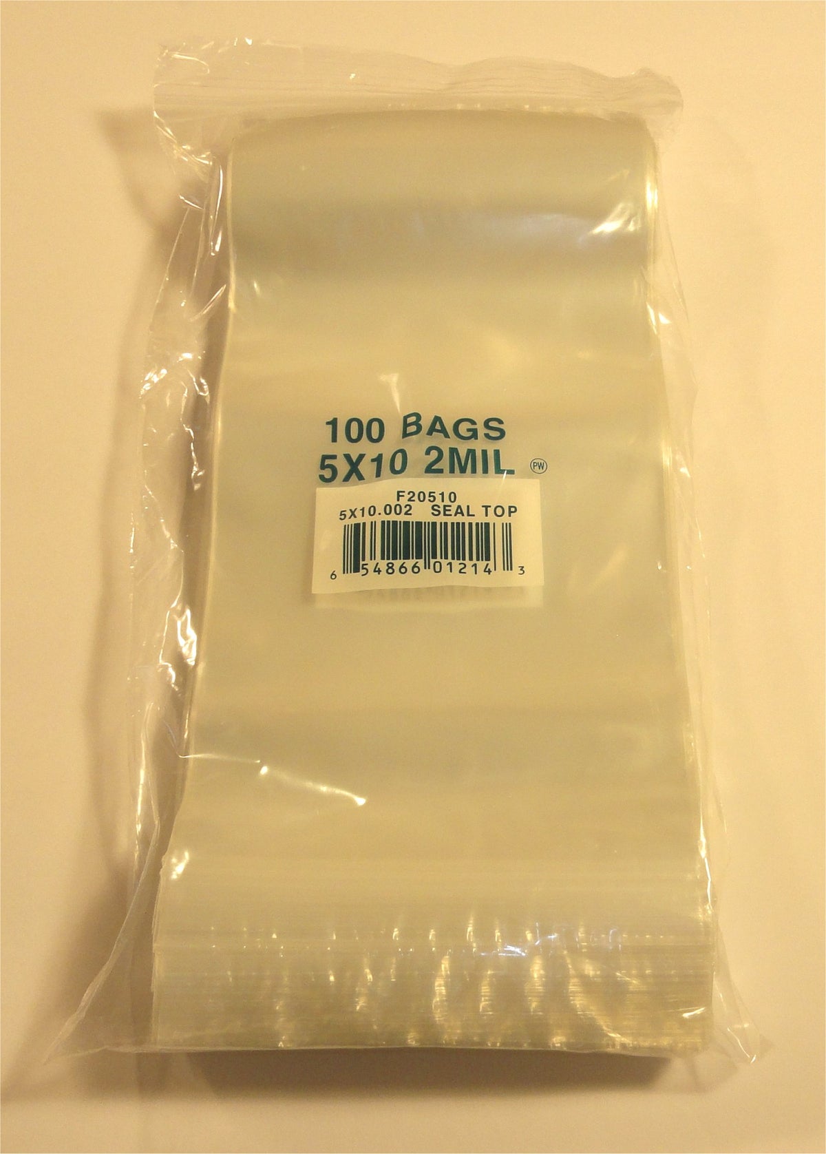 5"X10" 2 Mil Poly Clear Reclosable Ziploc Bags - E&E Trading