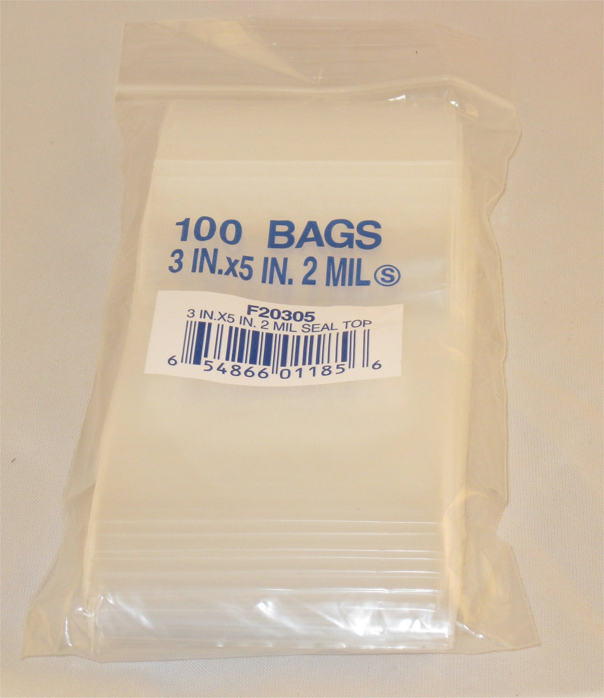3"X5" 2 Mil Poly Clear Reclosable Ziploc Bags - E&E Trading