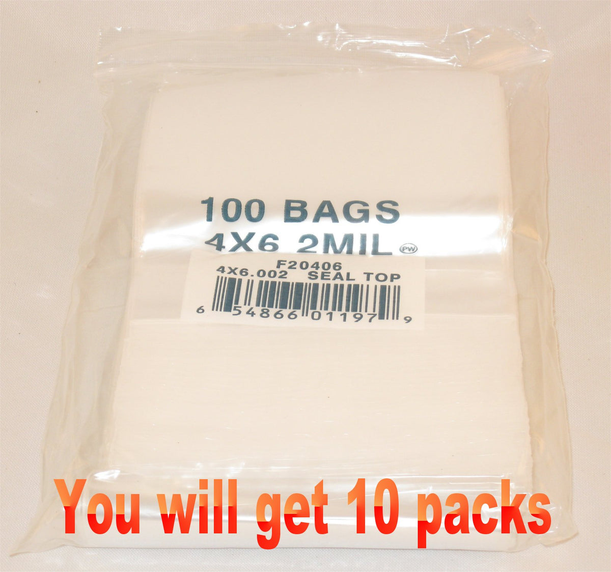 4"X6" 2 Mil Poly Clear Reclosable Ziploc Bags - E&E Trading