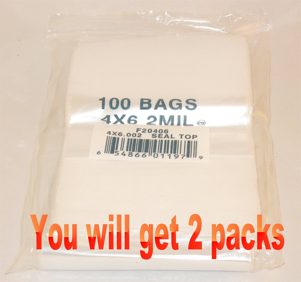 4"X6" 2 Mil Poly Clear Reclosable Ziploc Bags - E&E Trading