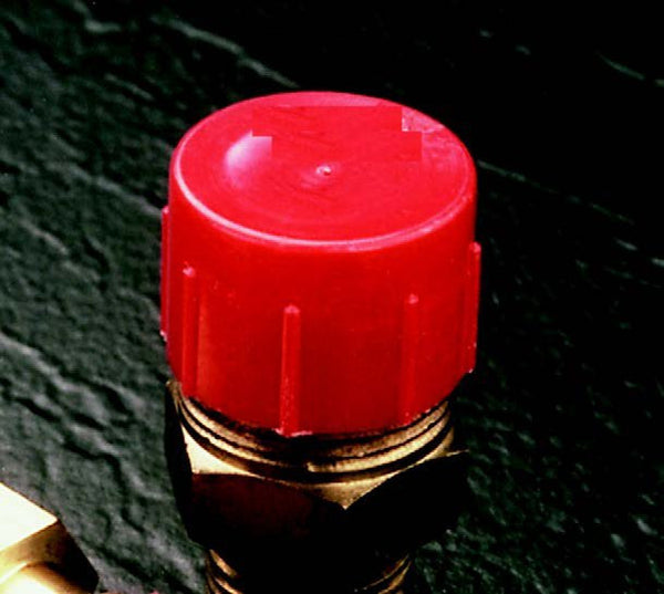 NAS832-3, M5501/11 Threaded Plastic Red Caps - E&E Trading