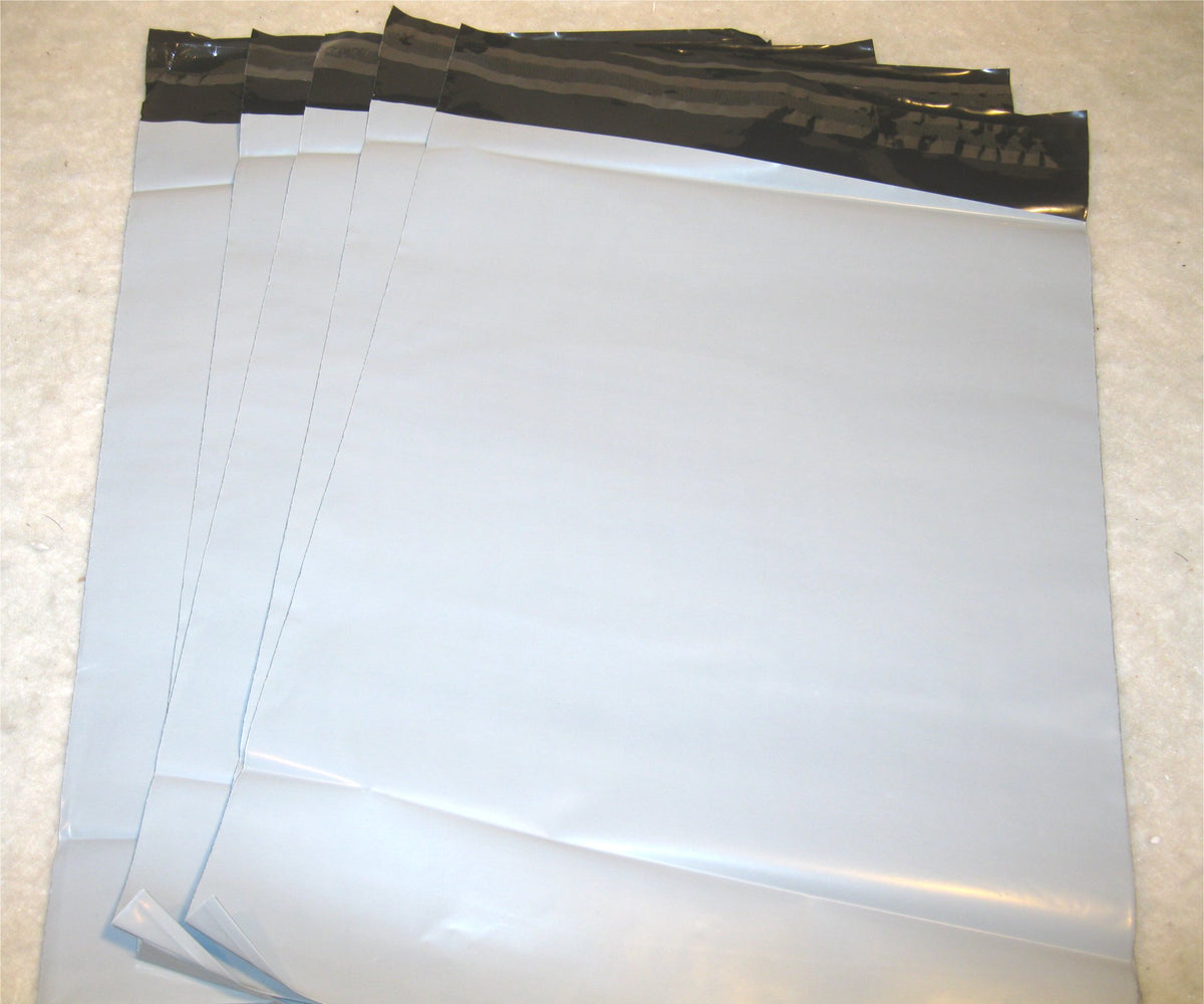 10x13 White Poly 2mil Plastic Self Seal Mailer Bag #4, Water Resistant - E&E Trading