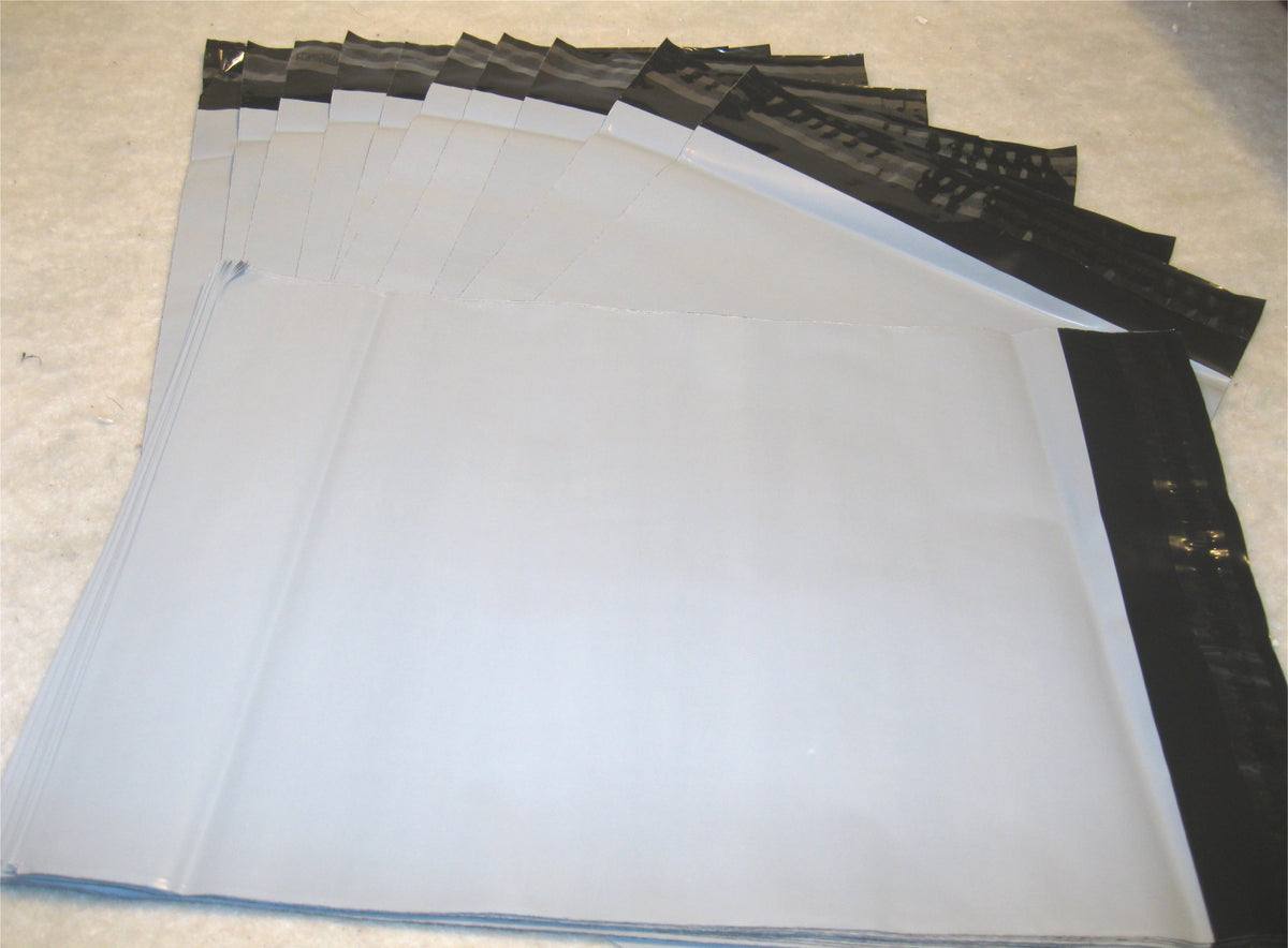 10x13 White Poly 2mil Plastic Self Seal Mailer Bag #4, Water Resistant - E&E Trading