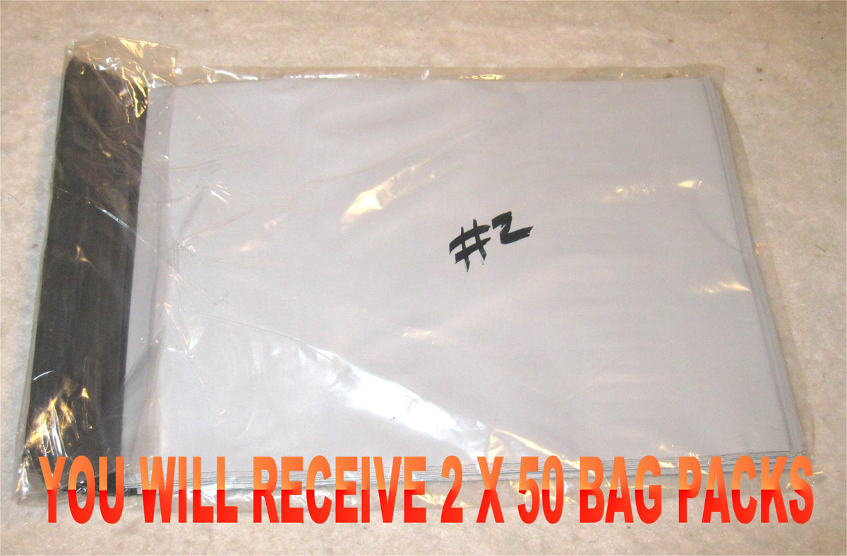 7.5x10.5 White Poly 2mil Plastic Self Seal Mailer Bag #2,Water Resistant - E&E Trading