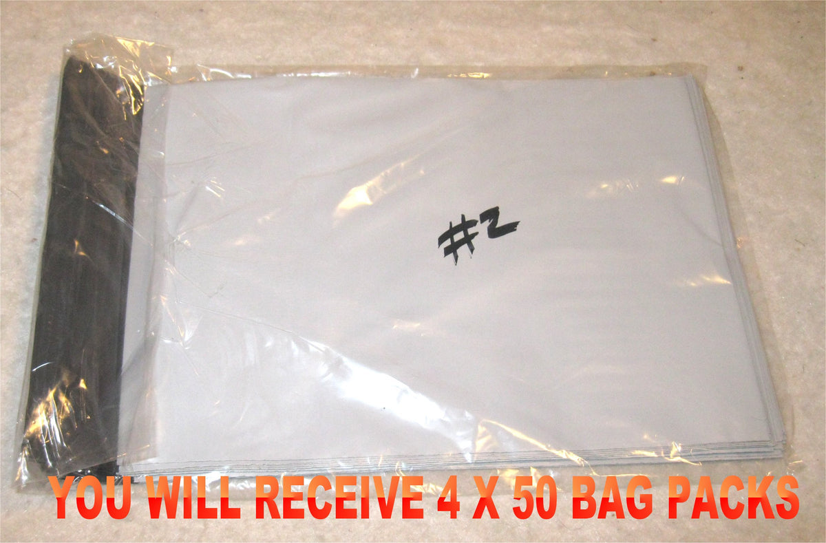 7.5x10.5 White Poly 2mil Plastic Self Seal Mailer Bag #2,Water Resistant - E&E Trading