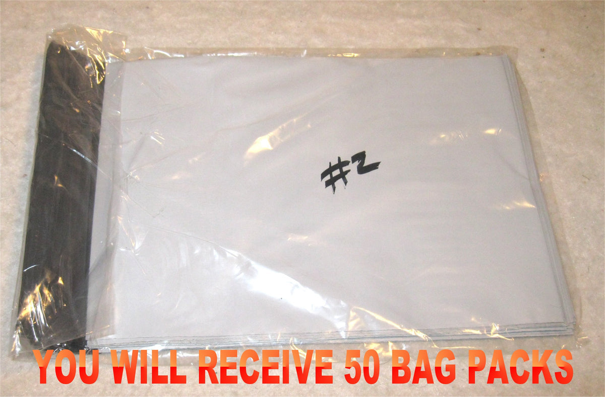 7.5x10.5 White Poly 2mil Plastic Self Seal Mailer Bag #2,Water Resistant - E&E Trading