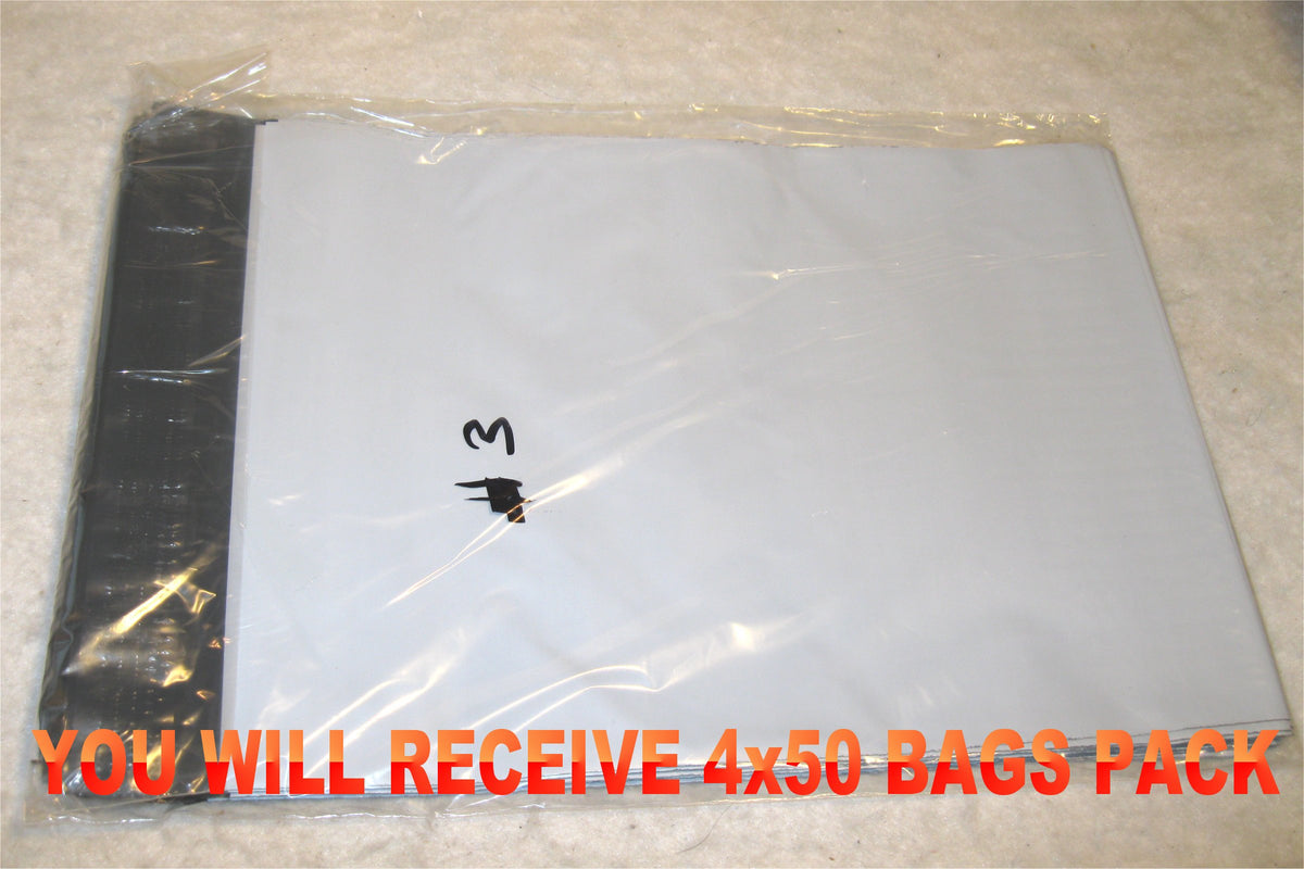 9x12 White Poly 2mil Plastic Self Seal Mailer Bag #3, Water Resistant - E&E Trading