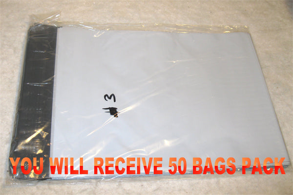 9x12 White Poly 2mil Plastic Self Seal Mailer Bag #3, Water Resistant - E&E Trading