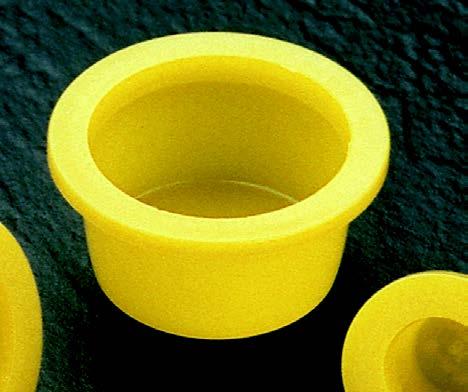 Caplugs WW-502 Tapered Yellow Caps & Plugs with Wide, Thick Flanges - E&E Trading