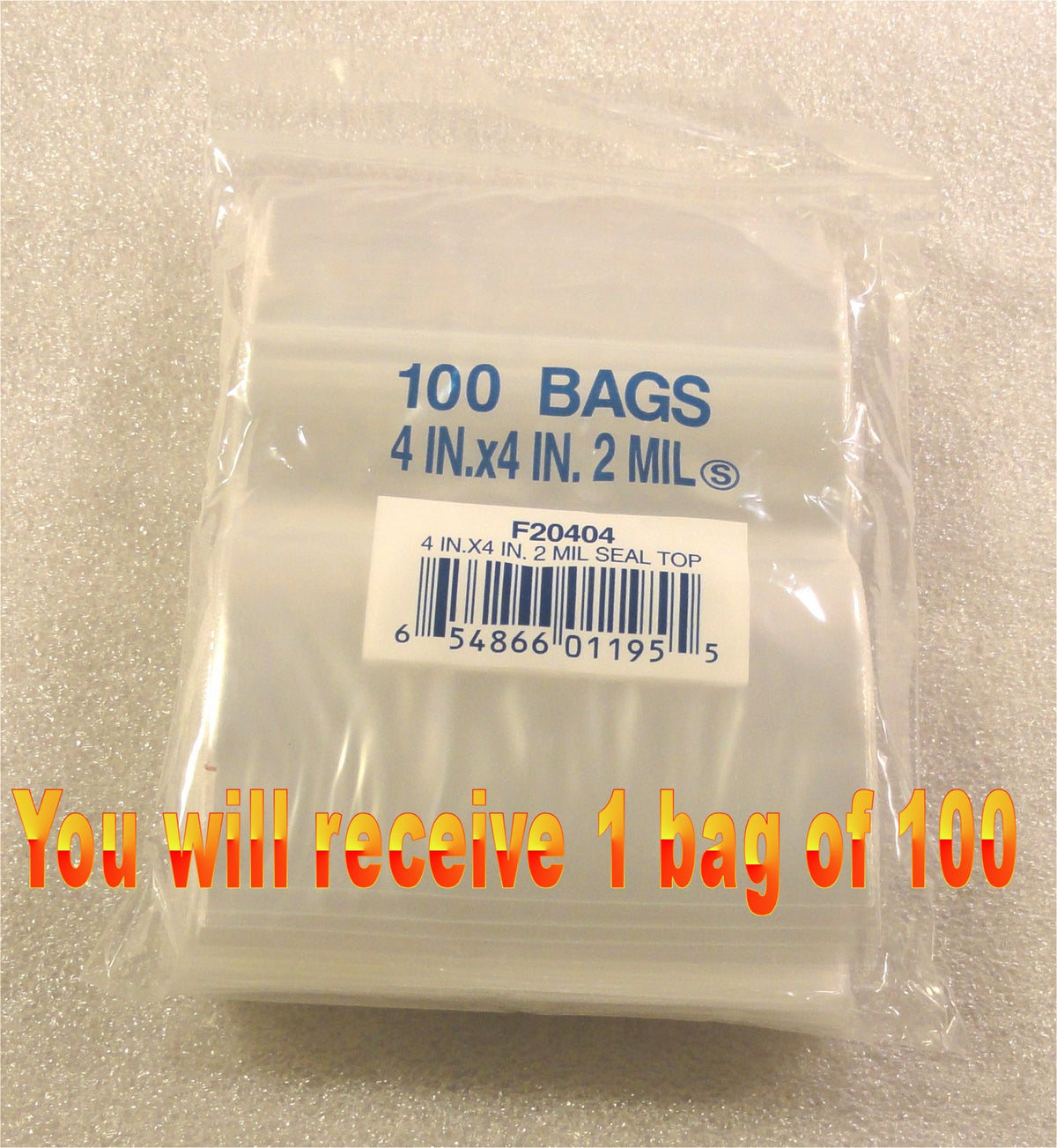 4"X4" 2 Mil Poly Clear Reclosable Ziploc Bags - E&E Trading