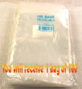 6"X15" 2 Mil Poly Clear Reclosable Ziploc Bags - E&E Trading