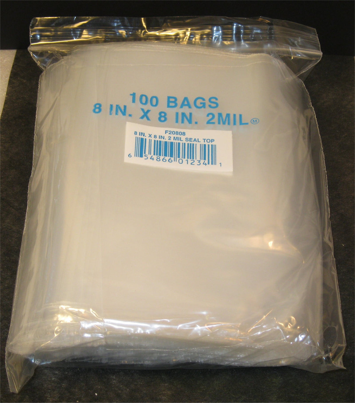 8"X8" 2 Mil Poly Clear Reclosable Ziploc Bags - E&E Trading