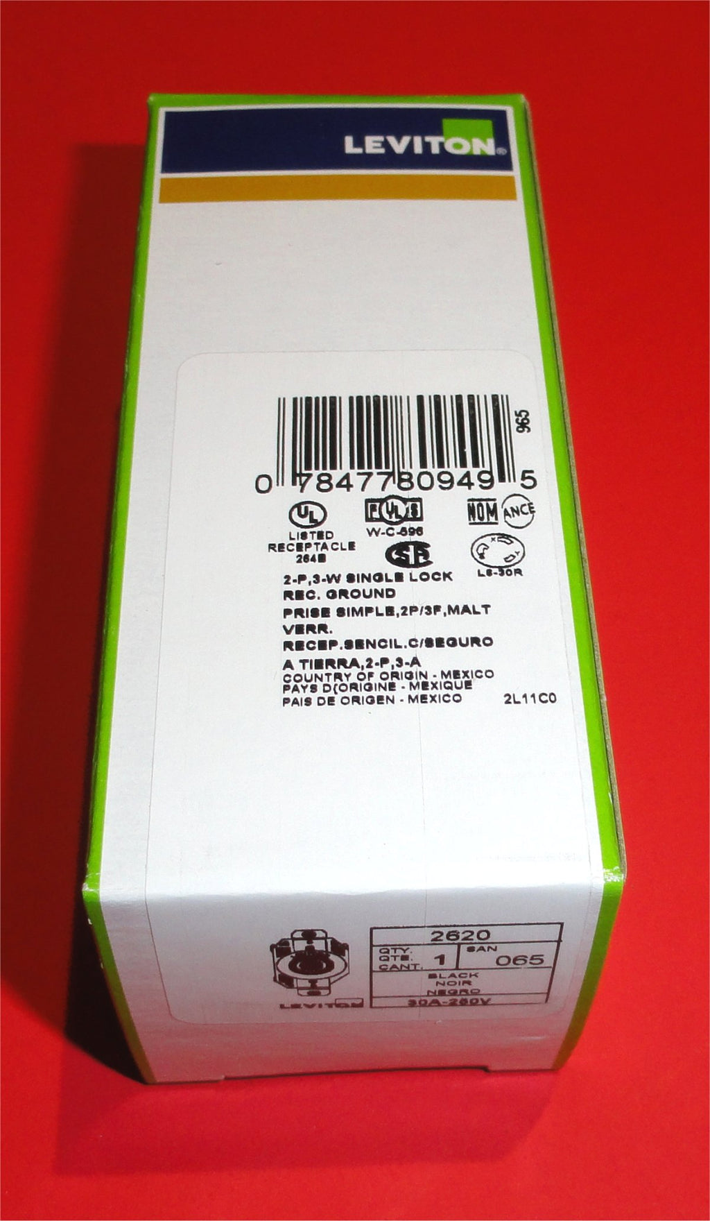 Leviton: 8300-H, 20 Amp, 120 Volt, NEMA 5-20R, 2P, 3W, Hospital Grade - eandetrading.net