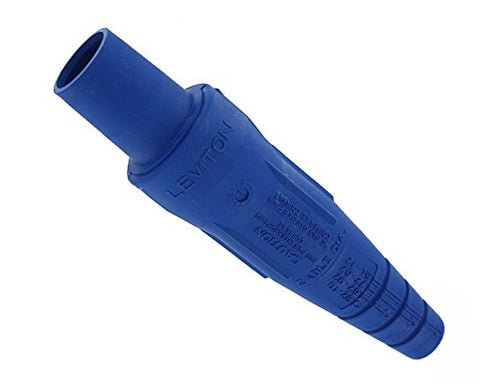 Leviton 16D33-UB 16-Series Taper Nose, Female Plug, Contact and Insulator, Cam-Type, Detachable, Double Set Screw Termination, Blue - eandetrading.net