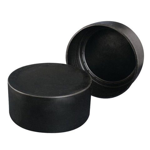 NPS-2 Standard Size Pipe Cap -Inside Diameter 60.3 mm | 2.375 in Inside Height 34.9 mm | 1.375 in Black - E&E Trading