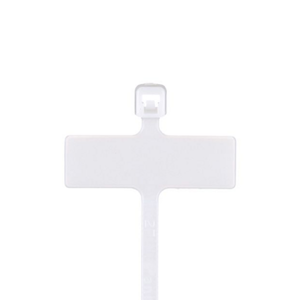 Panduit: PLM1M-C, PLM1M-M, White Cable Tie (100ea/bag) - eandetrading.net